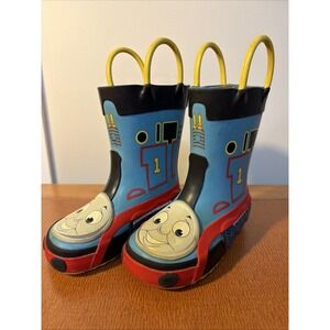 Western Chief Thomas Blue Engine Rain Boots Kids Size 6